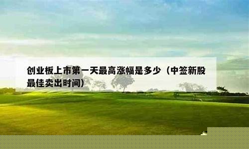 创业板上市第一天最高涨幅是多少(创业板上市第一天涨跌幅限制)_https://www.ccit-cctv.com_上交所_第1张