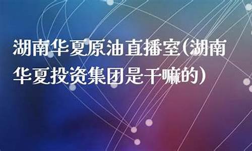 湖南华夏原油直播室(华夏国际石油股份有限公司)_https://www.ccit-cctv.com_科创吧_第1张