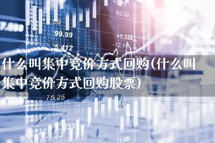 什么叫集中竞价方式回购(什么叫集中竞价方式回购股票)_https://www.ccit-cctv.com_北交所_第1张