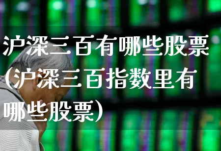 沪深三百有哪些股票(沪深三百指数里有哪些股票)_https://www.ccit-cctv.com_深交所_第1张