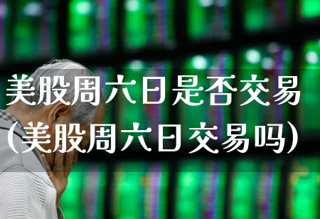 美股周六日是否交易(美股周六日交易吗)_https://www.ccit-cctv.com_深交所_第1张