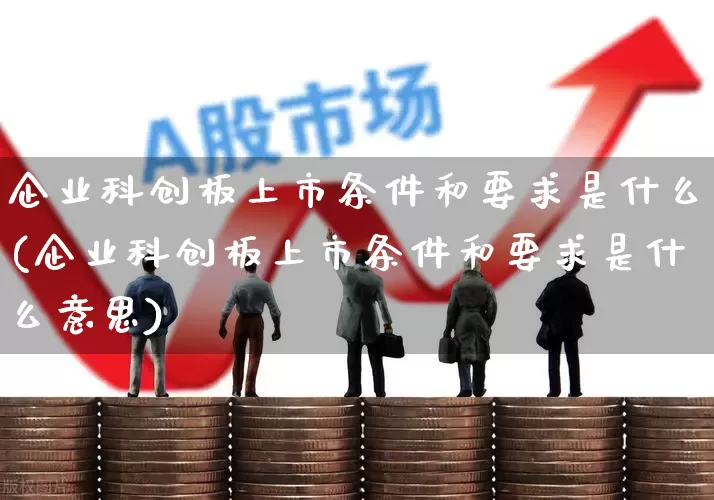 企业科创板上市条件和要求是什么(企业科创板上市条件和要求是什么意思)_https://www.ccit-cctv.com_上交所_第1张