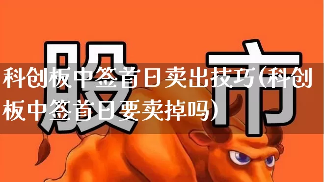 科创板中签首日卖出技巧(科创板中签首日要卖掉吗)_https://www.ccit-cctv.com_创业板_第1张