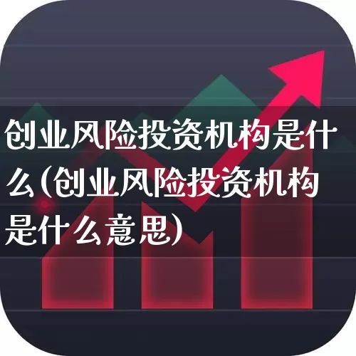 创业风险投资机构是什么(创业风险投资机构是什么意思)_https://www.ccit-cctv.com_科创板_第1张