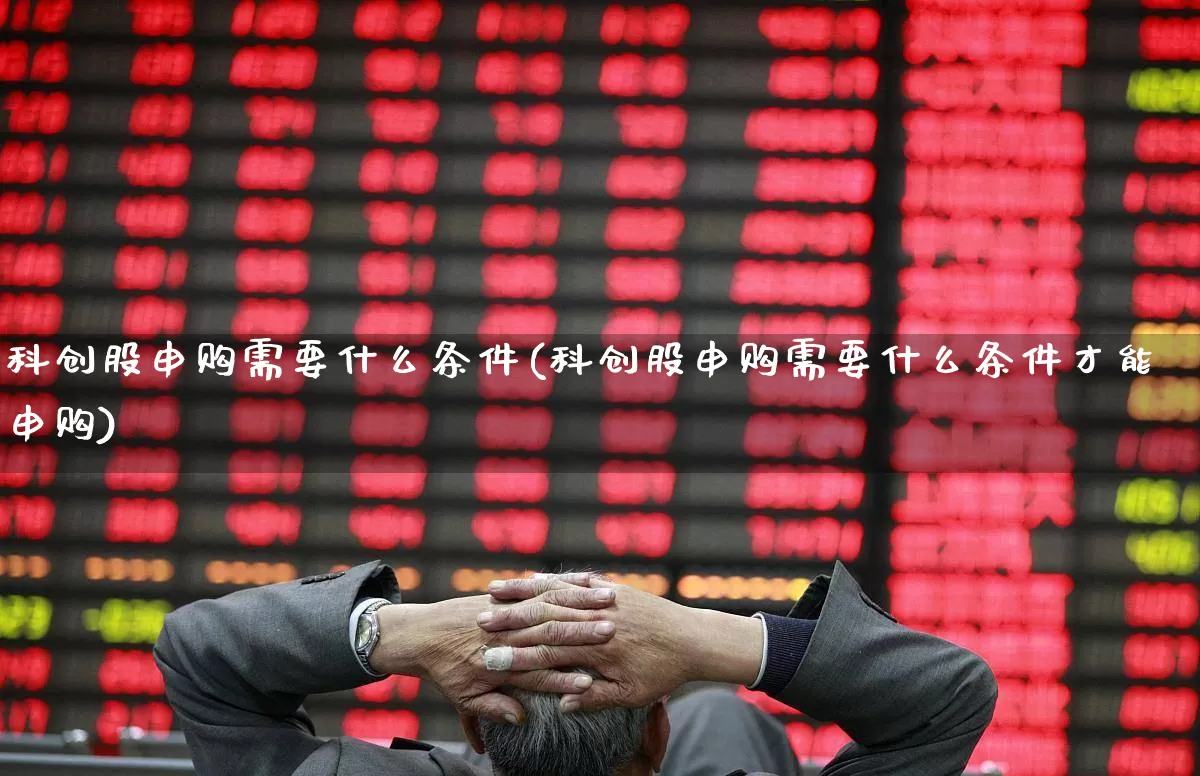 科创股申购需要什么条件(科创股申购需要什么条件才能申购)_https://www.ccit-cctv.com_北交所_第1张