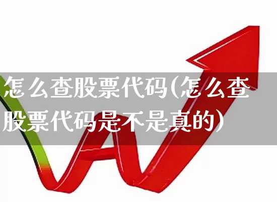 怎么查股票代码(怎么查股票代码是不是真的)_https://www.ccit-cctv.com_创业板_第1张