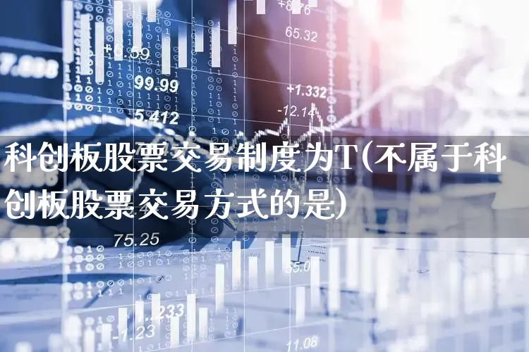 科创板股票交易制度为T(不属于科创板股票交易方式的是)_https://www.ccit-cctv.com_上交所_第1张