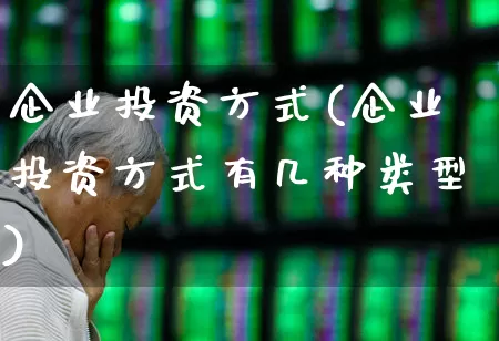 企业投资方式(企业投资方式有几种类型)_https://www.ccit-cctv.com_北交所_第1张