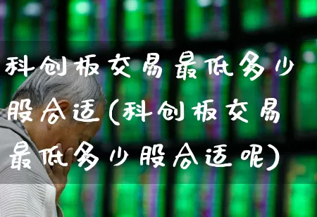 科创板交易最低多少股合适(科创板交易最低多少股合适呢)_https://www.ccit-cctv.com_深交所_第1张