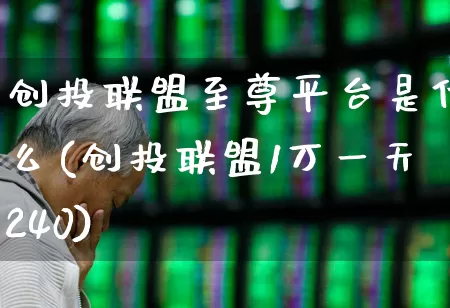 创投联盟至尊平台是什么(创投联盟1万一天240)_https://www.ccit-cctv.com_创业板_第1张