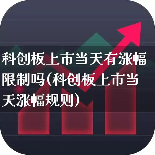 科创板上市当天有涨幅限制吗(科创板上市当天涨幅规则)_https://www.ccit-cctv.com_深交所_第1张