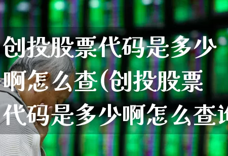 创投股票代码是多少啊怎么查(创投股票代码是多少啊怎么查询)_https://www.ccit-cctv.com_科创板_第1张