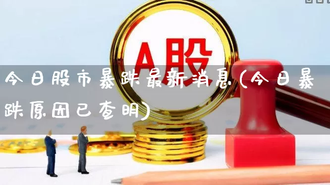 今日股市暴跌最新消息(今日暴跌原因已查明)_https://www.ccit-cctv.com_科创板_第1张