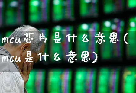 mcu芯片是什么意思(mcu是什么意思)_https://www.ccit-cctv.com_北交所_第1张
