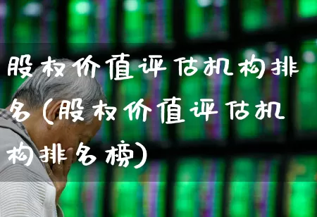 股权价值评估机构排名(股权价值评估机构排名榜)_https://www.ccit-cctv.com_科创板_第1张