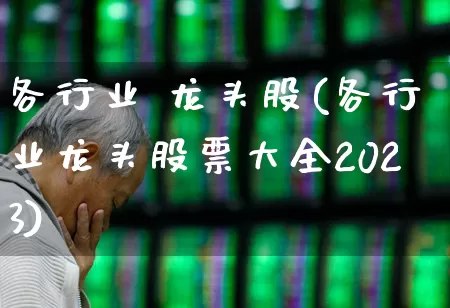 各行业 龙头股(各行业龙头股票大全2023)_https://www.ccit-cctv.com_科创板_第1张