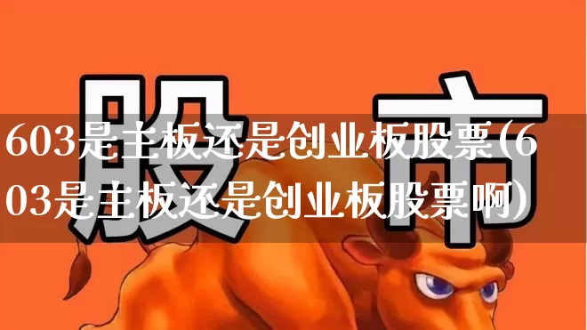 603是主板还是创业板股票(603是主板还是创业板股票啊)_https://www.ccit-cctv.com_上交所_第1张