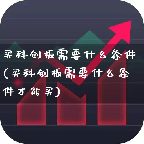 买科创板需要什么条件(买科创板需要什么条件才能买)_https://www.ccit-cctv.com_上交所_第1张
