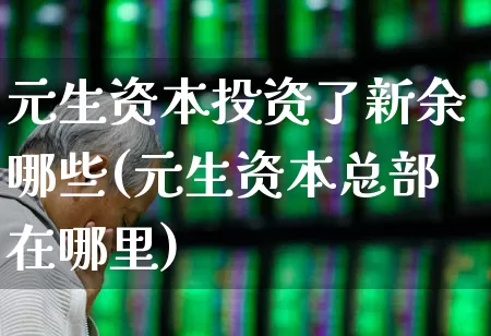 元生资本投资了新余哪些(元生资本总部在哪里)_https://www.ccit-cctv.com_北交所_第1张