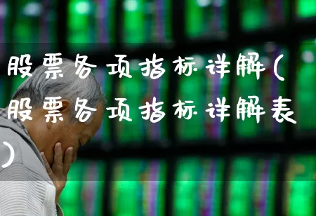 股票各项指标详解(股票各项指标详解表)_https://www.ccit-cctv.com_上交所_第1张