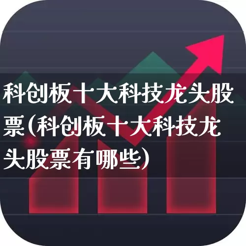 科创板十大科技龙头股票(科创板十大科技龙头股票有哪些)_https://www.ccit-cctv.com_科创板_第1张
