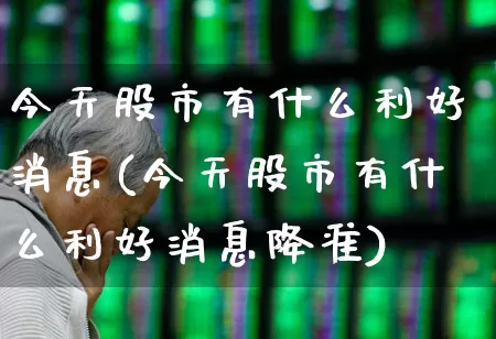 今天股市有什么利好消息(今天股市有什么利好消息降准)_https://www.ccit-cctv.com_深交所_第1张