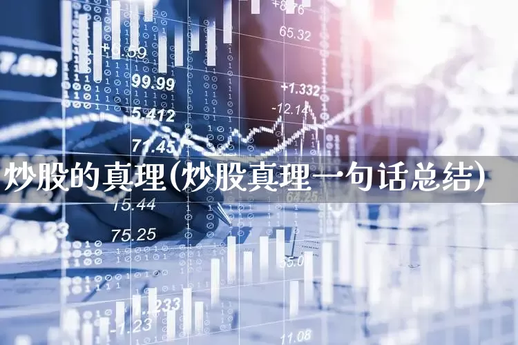 炒股的真理(炒股真理一句话总结)_https://www.ccit-cctv.com_上交所_第1张