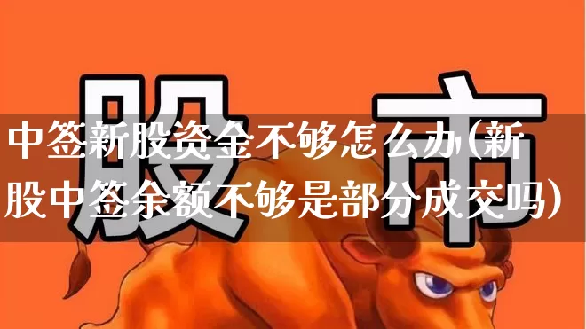 中签新股资金不够怎么办(新股中签余额不够是部分成交吗)_https://www.ccit-cctv.com_上交所_第1张
