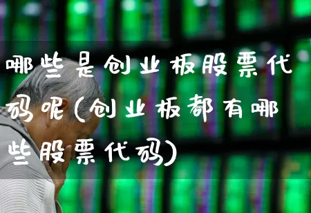 哪些是创业板股票代码呢(创业板都有哪些股票代码)_https://www.ccit-cctv.com_深交所_第1张