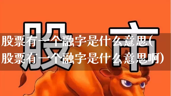 股票有一个融字是什么意思(股票有一个融字是什么意思啊)_https://www.ccit-cctv.com_北交所_第1张