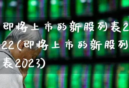 即将上市的新股列表2022(即将上市的新股列表2023)_https://www.ccit-cctv.com_深交所_第1张