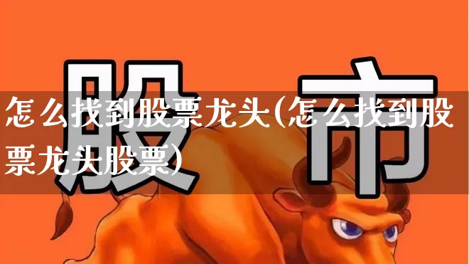 怎么找到股票龙头(怎么找到股票龙头股票)_https://www.ccit-cctv.com_深交所_第1张