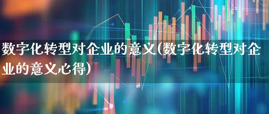 数字化转型对企业的意义(数字化转型对企业的意义心得)_https://www.ccit-cctv.com_北交所_第1张