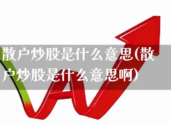 散户炒股是什么意思(散户炒股是什么意思啊)_https://www.ccit-cctv.com_深交所_第1张