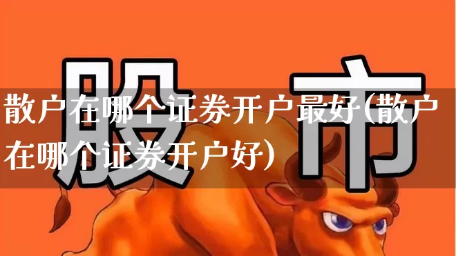 散户在哪个证券开户最好(散户在哪个证券开户好)_https://www.ccit-cctv.com_创业板_第1张