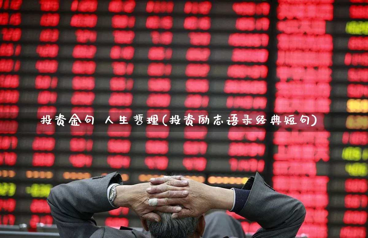 投资金句 人生哲理(投资励志语录经典短句)_https://www.ccit-cctv.com_深交所_第1张