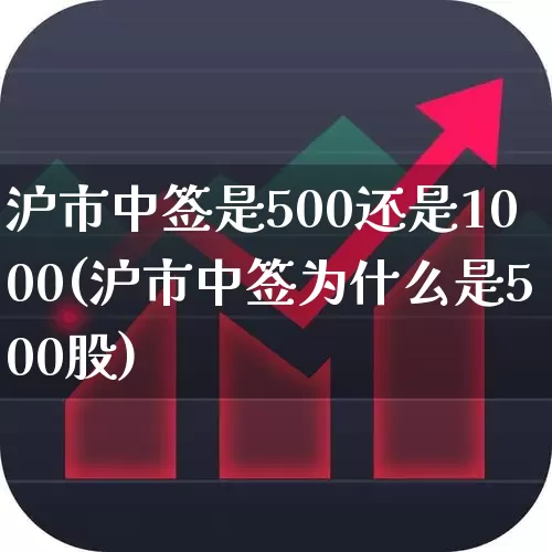 沪市中签是500还是1000(沪市中签为什么是500股)_https://www.ccit-cctv.com_科创板_第1张