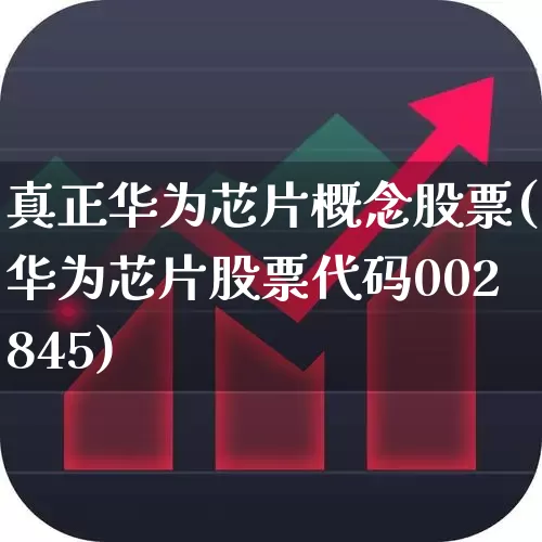 真正华为芯片概念股票(华为芯片股票代码002845)_https://www.ccit-cctv.com_创业板_第1张