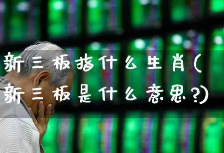 新三板指什么生肖(新三板是什么意思?)_https://www.ccit-cctv.com_创业板_第1张