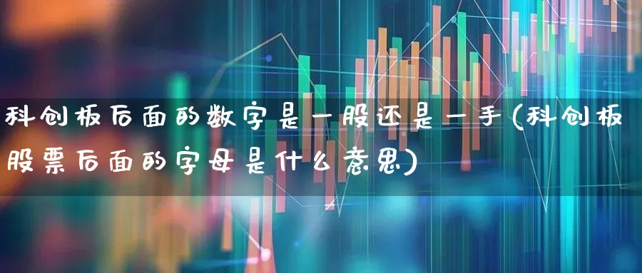 科创板后面的数字是一股还是一手(科创板股票后面的字母是什么意思)_https://www.ccit-cctv.com_深交所_第1张