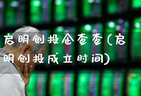 启明创投企查查(启明创投成立时间)_https://www.ccit-cctv.com_科创板_第1张