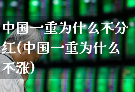中国一重为什么不分红(中国一重为什么不涨)_https://www.ccit-cctv.com_上交所_第1张