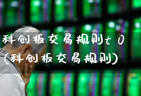 科创板交易规则t 0(科创板交易规则)_https://www.ccit-cctv.com_深交所_第1张