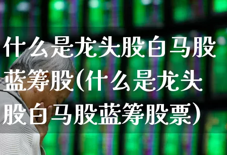 什么是龙头股白马股蓝筹股(什么是龙头股白马股蓝筹股票)_https://www.ccit-cctv.com_北交所_第1张