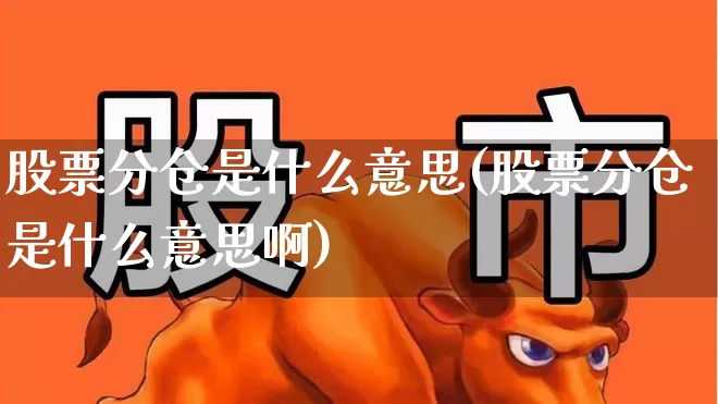 股票分仓是什么意思(股票分仓是什么意思啊)_https://www.ccit-cctv.com_深交所_第1张