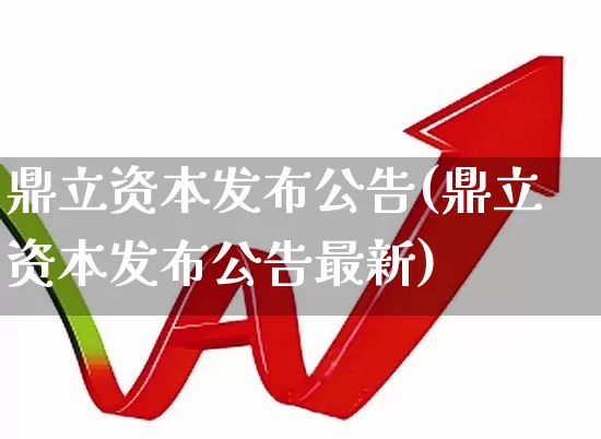 鼎立资本发布公告(鼎立资本发布公告最新)_https://www.ccit-cctv.com_科创板_第1张