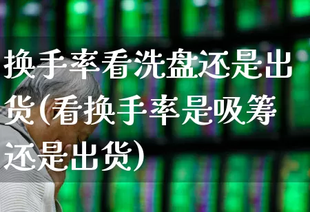 换手率看洗盘还是出货(看换手率是吸筹还是出货)_https://www.ccit-cctv.com_上交所_第1张