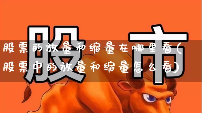 股票的放量和缩量在哪里看(股票中的放量和缩量怎么看)_https://www.ccit-cctv.com_北交所_第1张