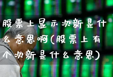 股票上显示次新是什么意思啊(股票上有个次新是什么意思)_https://www.ccit-cctv.com_深交所_第1张
