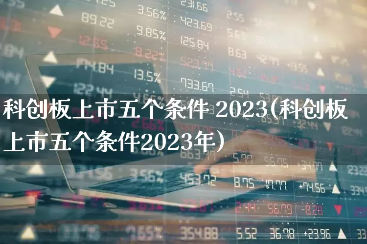 科创板上市五个条件 2023(科创板上市五个条件2023年)_https://www.ccit-cctv.com_上交所_第1张